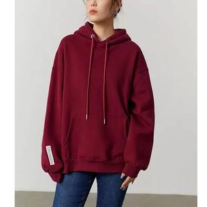 Sweat à capuche à manches longues Super Large pour femmes doublé automne 100% coton bouffée impression conception sweat à capuche exportation de BD - Product Image 4