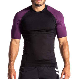 Ropa interior de secado rápido para hombre de manga larga con estampado de transferencia de calor, protector de compresión para entrenamiento 2025, protector de erupción para gimnasio deportivo personalizado - Product Image 6