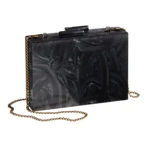 New Arrival Fashion Women's Handmade Resin Fashion <b>Clutch</b> Handmade for Women Handbag By S A And Sons Exports - Product Image 1