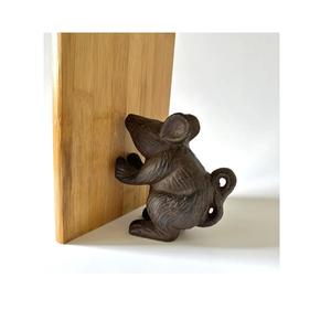 Tope de puerta de ratón de hierro fundido, topes de puerta decorativos para el hogar, cocina, dormitorio, puertas exteriores - Product Image 3