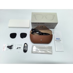 Lunettes intelligentes M02X Pro Max avec caméra 13MP, vidéo 4K, assistant vocal IA, charge magnétique et contrôle par application - Product Image 4