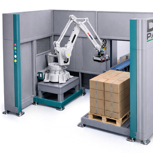 Paletizado de final de línea de alta velocidad para cajas y cajas de cartón Paletizador robótico compacto TRON AXIS, ABB IRB 460,4/6 Axis Made in Italy - Product Image 2