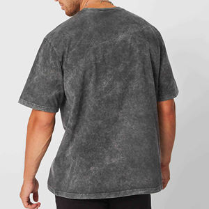 Nouveauté 2024 : T-shirts Oversize Homme Streetwear Vintage Délavé à l'Acide, Personnalisables avec Technique Puff, Nouveau Design, T-shirts Vierge - Product Image 2