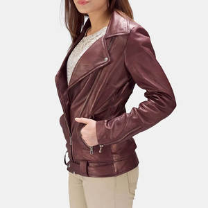 Veste en cuir pour femme de haute qualité, look tendance, tissu durable, idéale pour la saison hivernale - Product Image 2