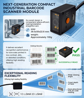 Escáner de Código de Barras Rakinda 2D QR Fijo de Nivel Industrial para Cintas Transportadoras con Interfaz USB/COM y Sensor CMOS de Alta Velocidad