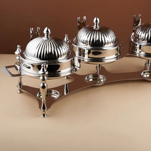 Vente en gros de décor de table de dîner de restaurant de luxe en vente chaud casserole isolée au design arabe - Product Image 4