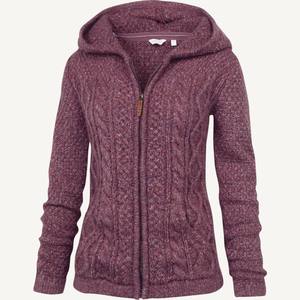 Cárdigan con Capucha de Punto Trenzado de Primera Calidad, Diseño Personalizado al por Mayor, Mezcla de Lana Transpirable, Sudadera Informal de Primavera - Product Image 1