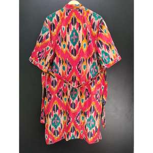 Proveedor indio, batas de baño de lujo de terciopelo suave Superior, logotipo frontal, diseño de cinturón elegante hasta la rodilla para uso diario con fines de regalo - Product Image 3