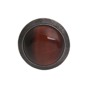 Venta al por mayor 925 plata esterlina minimalista Ojo de Tigre declaración anillo de alta calidad tierra piedra preciosa joyería de moda precio de fábrica - Product Image 3