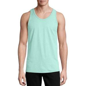 Camiseta sin mangas de algodón sin mangas de Color sólido de talla grande para hombre para gimnasio, Fitness, ropa informal de verano de calle alta, diseño de punto transpirable - Product Image 1
