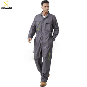 Overol de Trabajo para Hombre, Mangas Largas, Overol de Mecánico, Ropa de Trabajo, Mono con Múltiples Bolsillos - Product Image 1