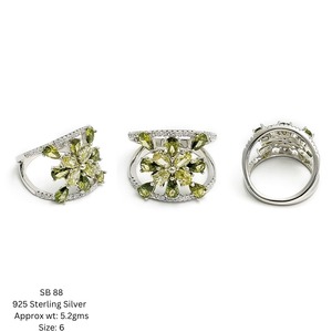 แหวนเพชรสวิสสำหรับผู้หญิงสำหรับงานเลี้ยงแหวนหมั้นทำจากเงินสเตอลิง925หรูหราปรับแต่งได้ - Product Image 2