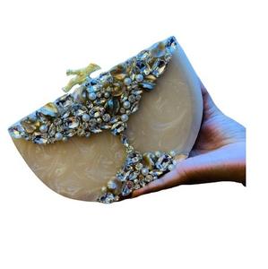 Sac à main en métal bohème de style indien pour femmes, sac de soirée de luxe fait à la main, sac de messager pour mariage, chaînes en gros - Product Image 6