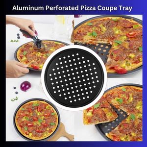 ถาดพิซซ่าอลูมิเนียมแบบมีรูพรุนสำหรับทำขนมและทำอาหารสำหรับร้านอาหารและกระทะพิซซ่า - Product Image 6