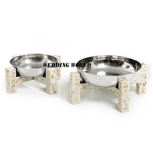 Ensemble de trois bol à chocolat plaqué or bol à chocolat fait main de haute qualité dernière collection bol à chocolat en métal de luxe - Product Image 4