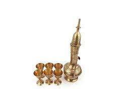 Metal Drinking Set Attractive Brass Samovar <b>Water</b> Pots & <b>Kettles</b> Drinking Pitchers Metal <b>Water</b> Pitcher & Jug With Handle - Product Image 4