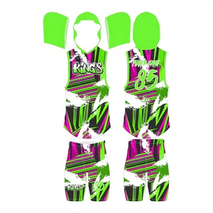 Maillot de football américain en promotion, maillot de football américain 7v7 compressé, maillots personnalisés sublimés 100 % polyester avec lettres et drapeaux - Product Image 1