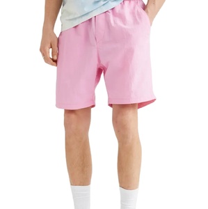 Bermudas de algodón al por mayor para hombre, pantalones cortos informales de color rosa, pantalones cortos cómodos para hombre - Product Image 1