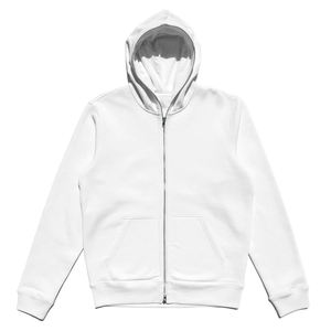 Sudadera con capucha personalizada con cremallera completa para hombre 100% algodón de alta calidad French Terry Blank Drop Shoulder puff sudaderas con capucha estampadas para hombre - Product Image 3