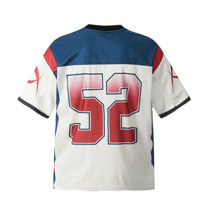 Camisetas de fútbol americano con ajuste personalizado Fábrica al por mayor Oem Odm Sublimación de tela suave Listo para equipos Liga y entrenamiento - Product Image 2