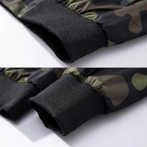 แจ็คเก็ตบอมเบอร์กันน้ำสไตล์ใหม่แจ็คเก็ตบอมเบอร์ฤดูหนาวสีทึบกันน้ำใส่กลับด้านได้ - Product Image 4