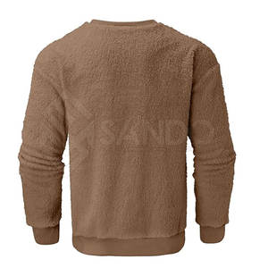 Sudadera Sherpa informal de color personalizado para hombres, ropa de moda, el mejor precio a la venta, algodón hecho en línea - Product Image 3