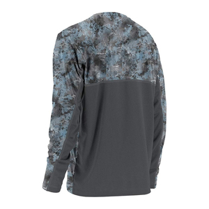 Upf50 Protection solaire à manches longues Uv hommes sweats à capuche de pêche Performance personnalisée à capuche Rash Guards chemises de pêche avec masque - Product Image 6