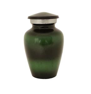 Urna de recuerdo de aluminio con diseño de textura roja y negra para cenizas humanas, urna de cremación de aluminio recién llegada - Product Image 3