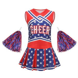 Servicio OEM personalizado Diseña tu propio logotipo de alta calidad al por mayor uniforme de porristas unisex para mujeres ropa de equipo al por mayor - Product Image 1