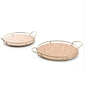 Rectangular Shape Handmade Designer <b>Snacks</b> & Water Serving <b>Trays</b> With Handles Decor for Hotel & Restaurant Usage - Product Image 6