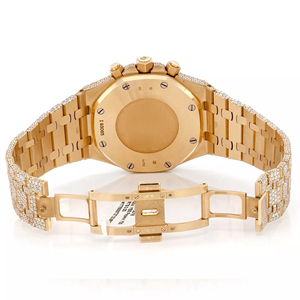 Reloj de Cuarzo Moissanite de Moda con Logotipo Personalizado, Acero Inoxidable, con Incrustaciones de Diamantes y Esfera de Cristal - Product Image 6