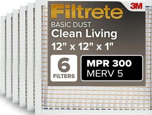 แผ่นกรองอากาศ Filtrete ขนาด 12x12x1 นิ้ว, รุ่น MPR 300, MERV 5, Clean Living Basic Dust แพ็ค 6 ชิ้น - Product Image 3