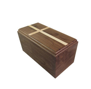 Urnes funéraires en bois de style américain moderne, très vendues, faites à la main avec logo personnalisé pour homme et femme adultes à bas prix - Product Image 3