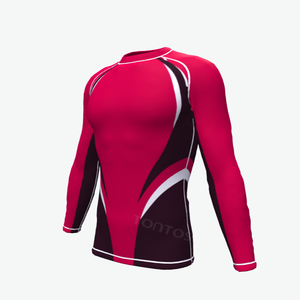 เสื้อรัดกล้ามแขนยาวแบบซับลิเมชั่นสำหรับผู้ชาย รุ่นขายดี ปี 2026 ผลิตตามแบบ OEM แห้งเร็ว เหมาะสำหรับเล่นเซิร์ฟ ฟิตเนส คุณภาพพรีเมียมจากปากีสถาน - Product Image 5