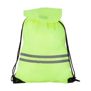 Sacche Sportive Personalizzabili ad Alta Visibilità con Coulisse Promozionali per Gadget - Product Image 1