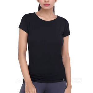 เสื้อยืดผู้หญิงผ้าฝ้ายทรงเข้ารูปแขนสั้น ขายออนไลน์ ราคาถูก นุ่มสบาย - Product Image 1