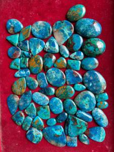 Wholesale High Quality InfinityStones Azurite Shattuckite Quartz Cabochon Natural Blue Mix Shape Loose Gemstone Rajasthan for - Product Image 2