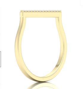 Anillo de compromiso y boda de oro 14K con certificación IGI personalizado, Joyería de diamantes finos cultivados en laboratorio, anillo de diamantes elegante - Product Image 2