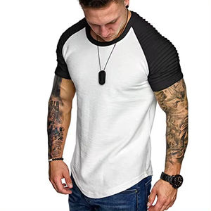 Logo imprimé graphique de haute qualité T-shirt slim-fit allongé pour hommes t-shirts imprimés bouffants surdimensionnés streetwear pour hommes - Product Image 4