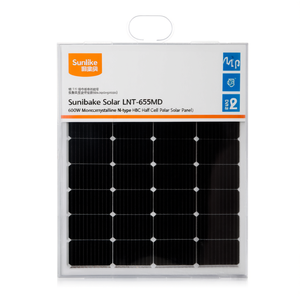Panel Solar Monocristalino Tipo N HBC de Media Celda Sunlike Solar LNET-655MD 600W - Product Image 2