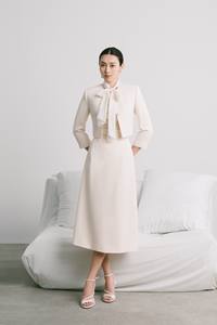 Special Design Women's <b>Jacket</b> <b>Summer</b> Clothes Half Sleeve Round Neck CLIO CIRCLE <b>JACKET</b> 60% Triacetate 40% Polyester Vietnam - Product Image 4