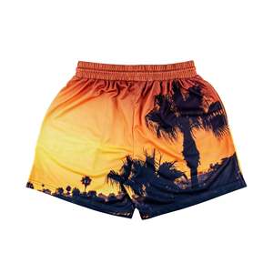 High Quality 100% Polyester Mesh Shorts for Men Custom Sublimation Printed Quick Dry Breathable <b>Elastic</b> Waist Pockets Shorts - Product Image 2