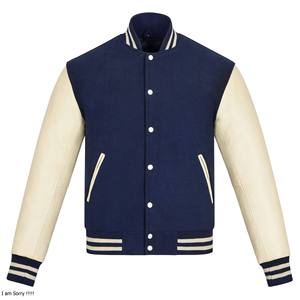 2024เสื้อแจ็กเก็ตเบสบอลสุดเท่ของผู้ชายเสื้อแจ็กเก็ตผ้าขนแกะแฟชั่นฤดูหนาวเสื้อแจ็กเก็ตทีมโรงเรียนแขนสีเขียวเข้ารูป - Product Image 5