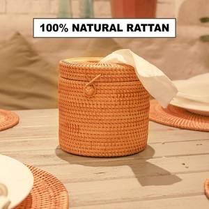 Bathroom Decoration Kitchen Accessories <b>Tissue</b> <b>Box</b> Holder Round Paper Roll <b>Cover</b> Boxes Customized logo Accept - Product Image 2