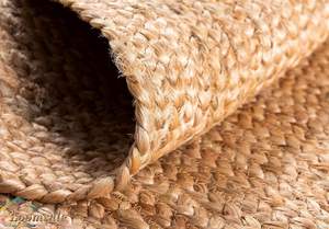 พรมปูพื้นทำมือแบบดั้งเดิมของอินเดีย ทำจากผ้าฝ้ายถักหลากสีคุณภาพสูงผสมปอกระเจา - Product Image 5