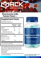 One Solution LLC Gummies pour le sommeil à la fleur de la passion - Complément alimentaire de haute qualité sous forme de bonbons gélifiés pour adultes et adolescents - 60 gummies par boîte