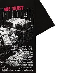 Camiseta Gráfica Extra Grande Personalizada, 100% Algodón, Estilo Vintage Lavado, Ropa Urbana para Hombre y Mujer, Unisex, Camiseta Estampada, OEM, ODM - Product Image 5