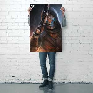 Affiche Destiny 2 au design moderne, portrait de Cayde-6 - Product Image 3