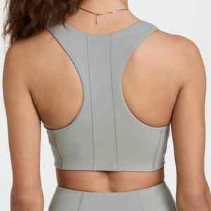 Soutien-gorge de sport à col carré à impact élevé OEM avec conception de passepoil et rembourrage amovible pour le fitness et le yoga - Product Image 5