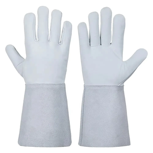 Mitaines de soudage résistantes à la chaleur personnalisées de qualité supérieure, mitaines de soudage à manches longues en cuir, gants de sécurité en cuir, gants en cuir du Pakistan - Product Image 4